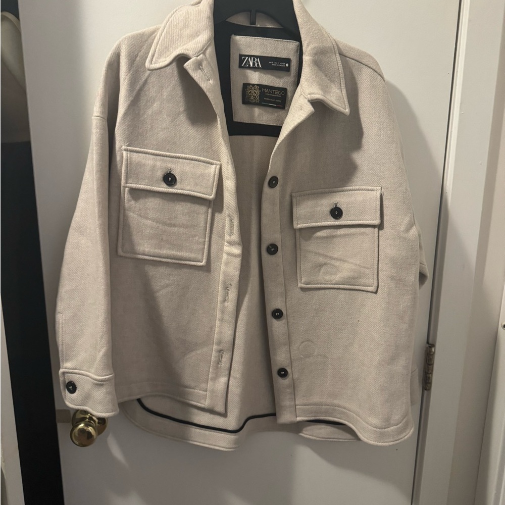 Zara Beige Tailored Jacket